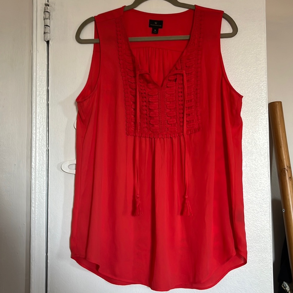 Orange/red blouse